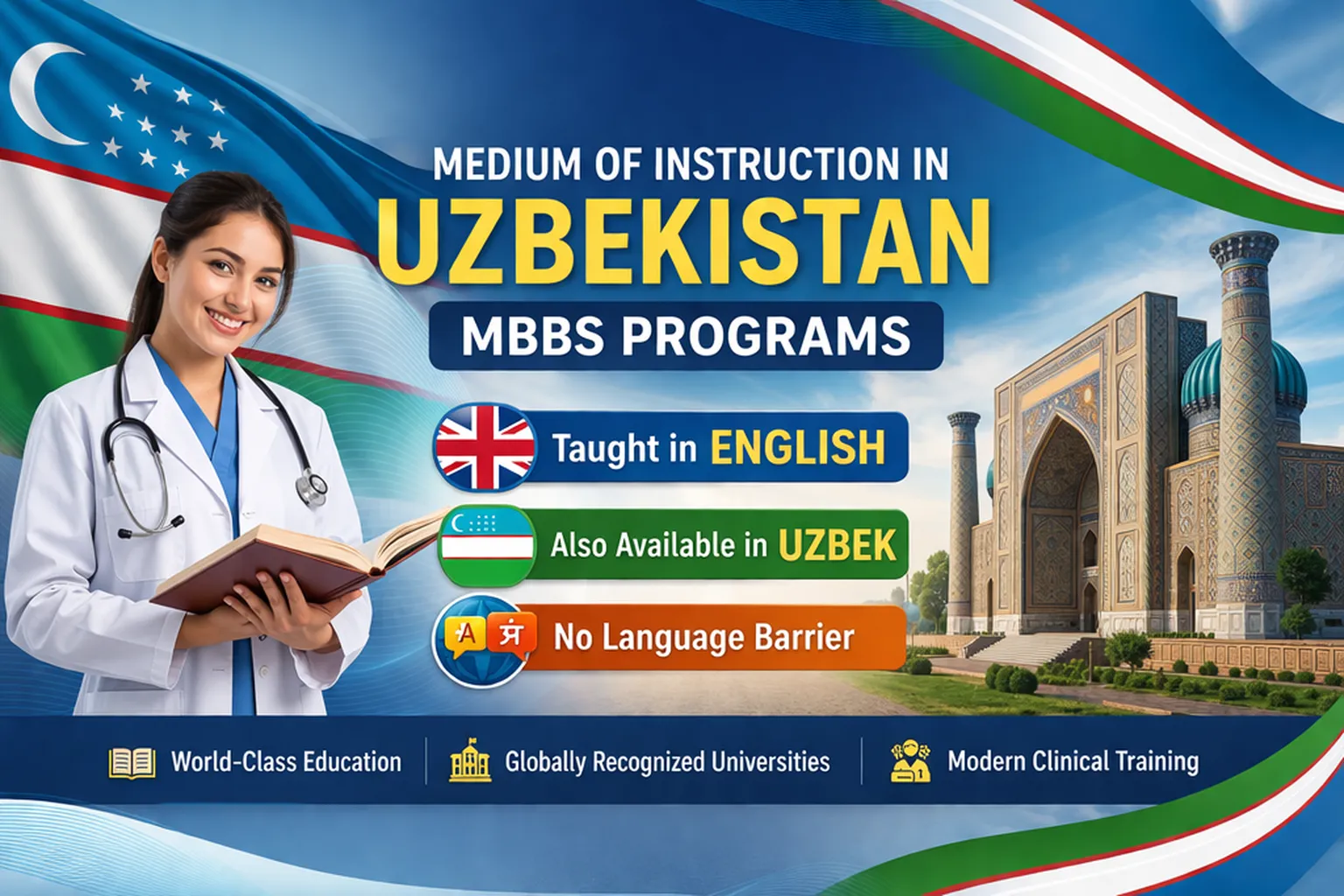 How Is the Language of Teaching in Uzbekistan MBBS Programs?